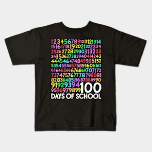 100th Day Of School Teacher Kids 100 Days Math Numbers Kids Kids T-Shirt